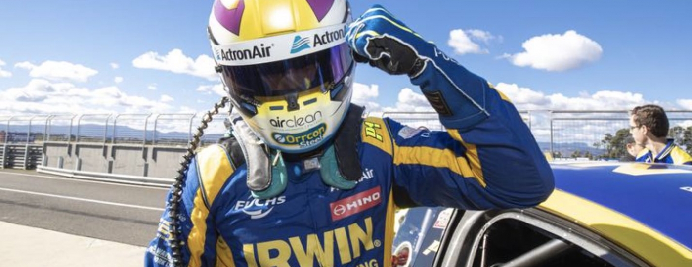 australian supercars driver mark winterbottom wearing his racing gear