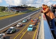 Spectators watching the Fastrack V8 Race Supercars at Sydney Motorsport Park Eastern Creek