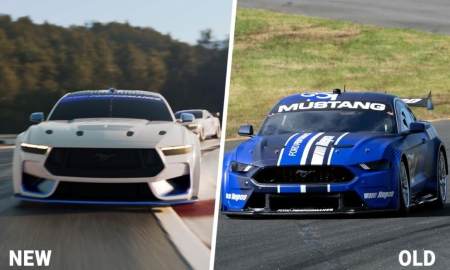 supercars 2023 calendar mustang s650 new vs old cars