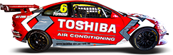 Fastrack V8 Supercar 6 Toshiba Red Racetrack